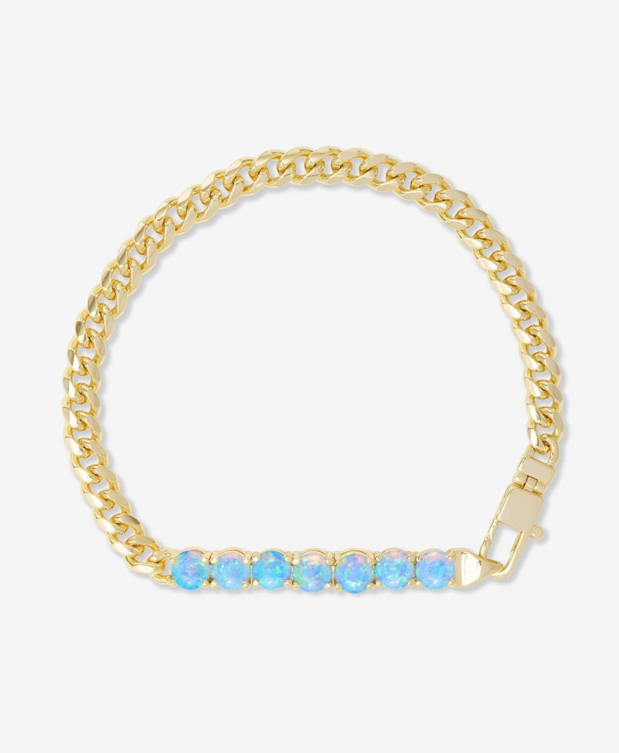 Baby Julian Loves Diamonds Bracelet - Blue Opal