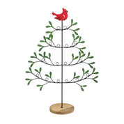 CHRISTMAS TREE CARDINAL CARD HOLDER
