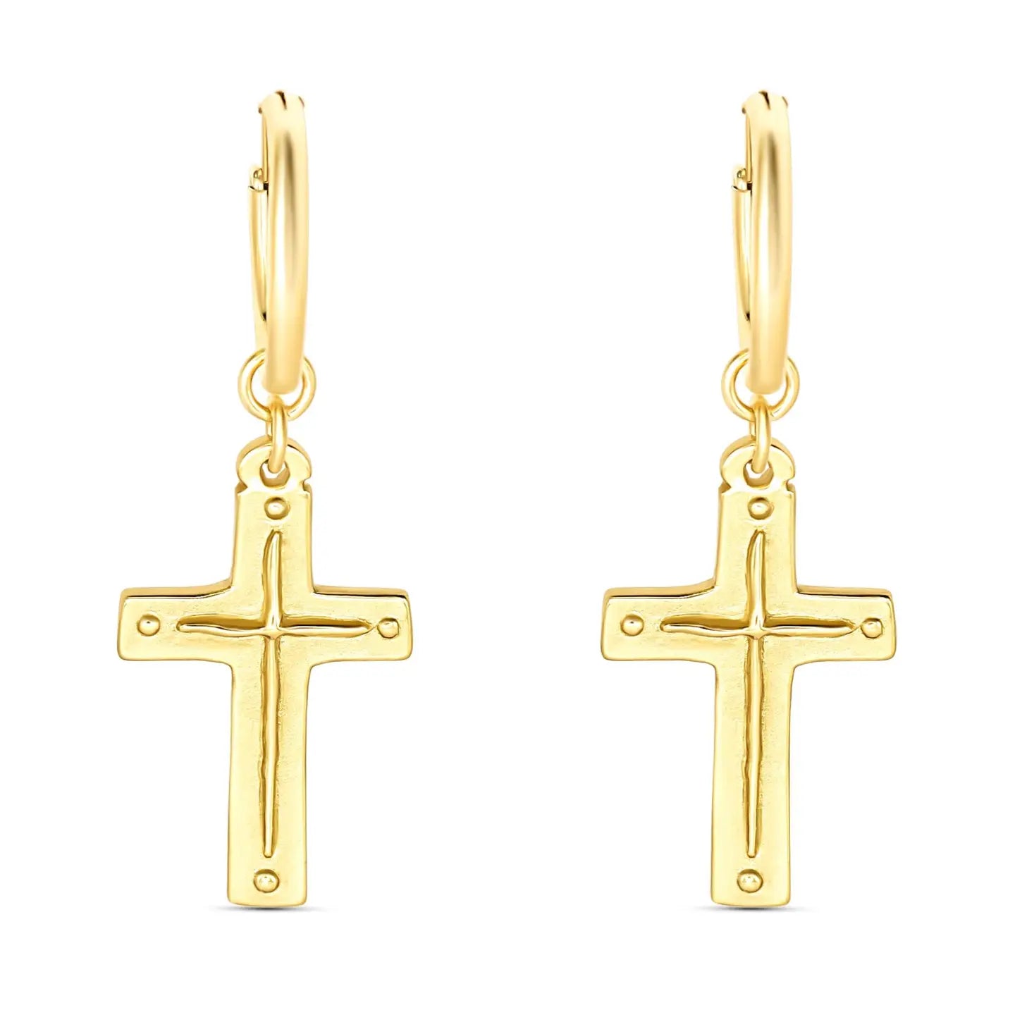 Hoop Earrings - Cross/Titus 3:4-5a