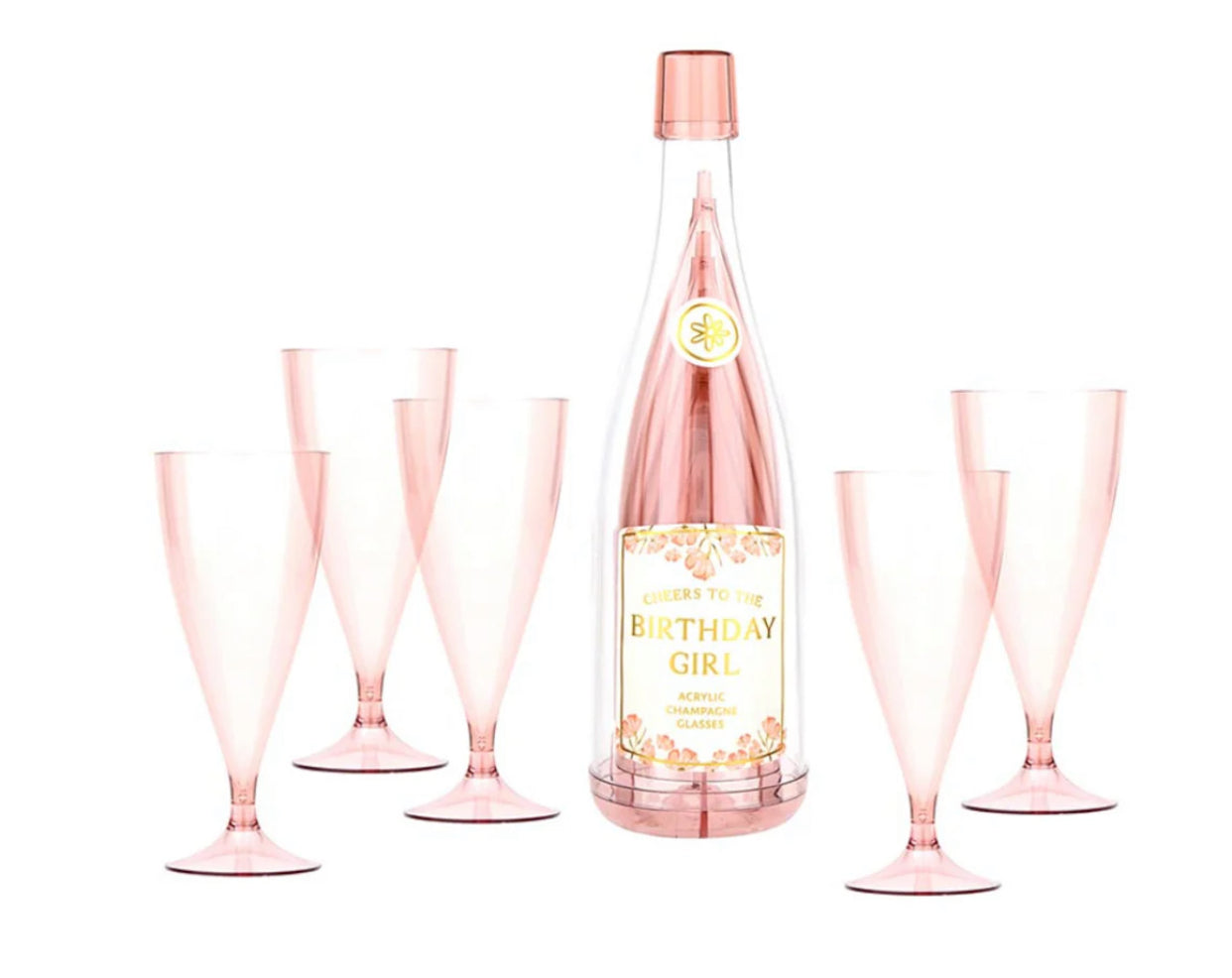Birthday Girl Champagne Bottle + Glass Set