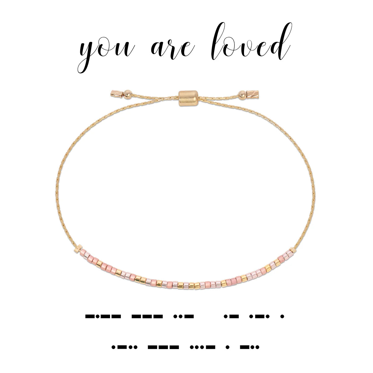 Dot & Dash Bracelet- You Are Loved