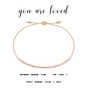 Dot & Dash Bracelet- You Are Loved