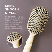 Boar Bristle Hair Brush / Tan
