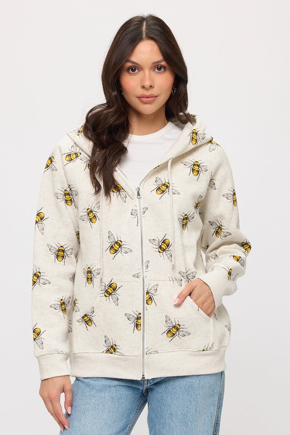 Zip Up Hoodie - Bumble Bee