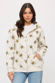 Zip Up Hoodie - Bumble Bee