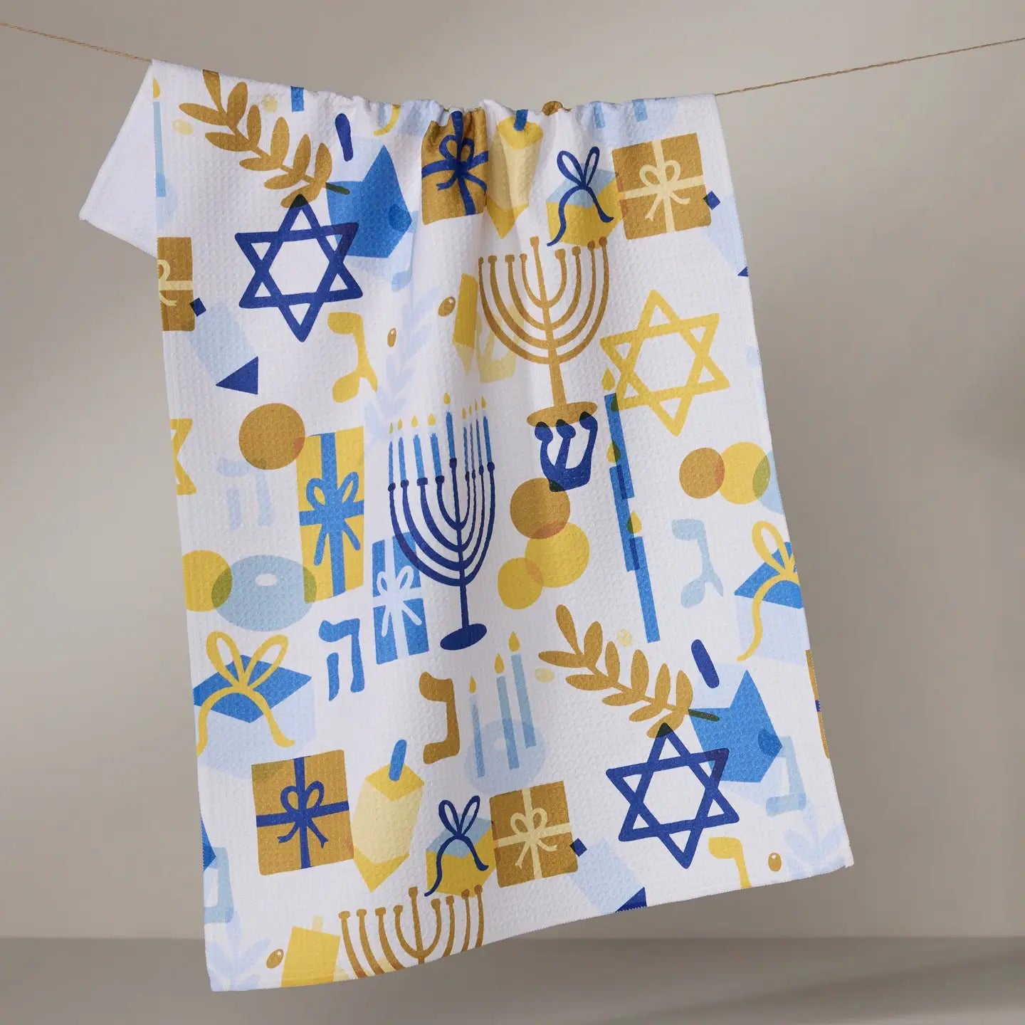 Tea Towel - Hanukkah is Here