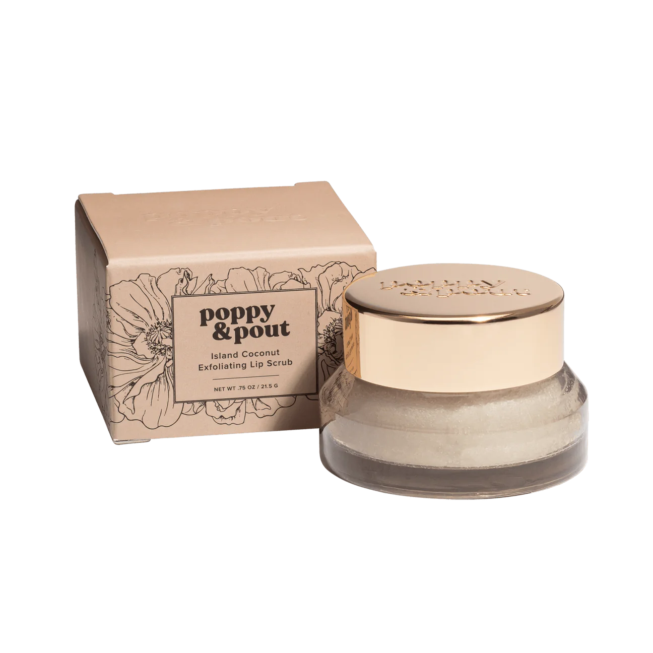 Poppy & Pout Lip Scrub - Island Coconut