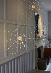 LED Hanging Starburst  Large / Silver