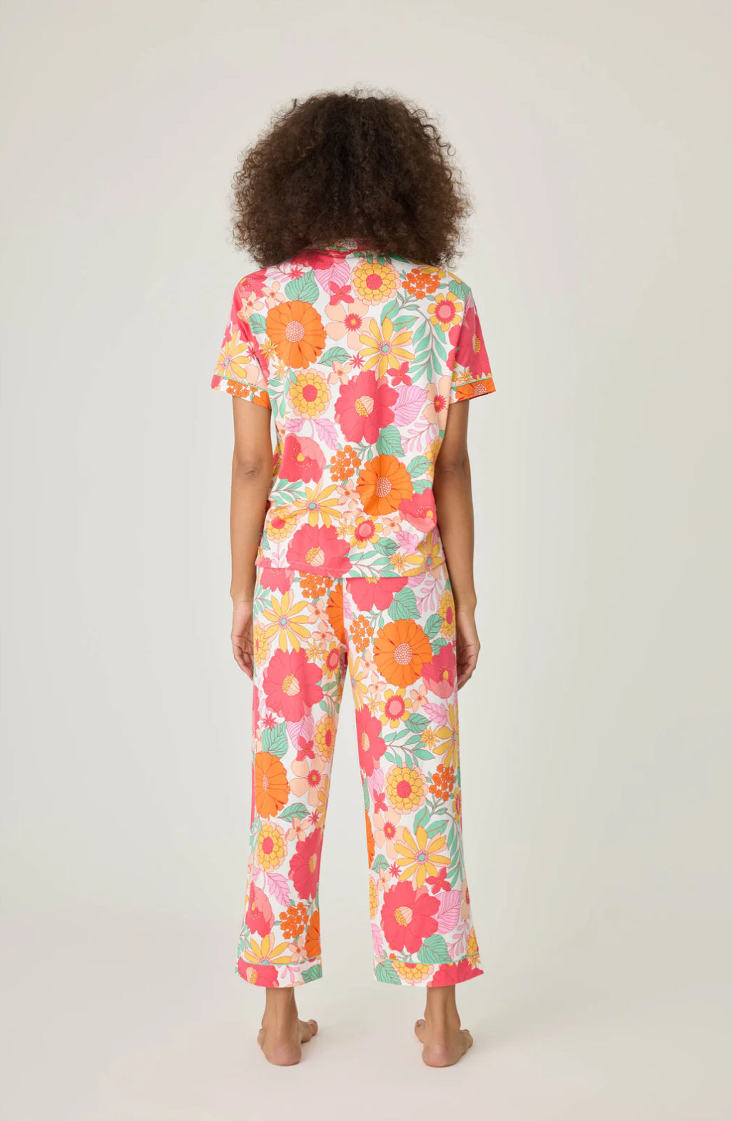 PJ Salvage Whimsy Floral Cropped PJ Set