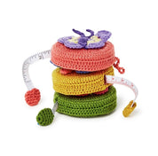 FLUTTERING BUTTERFLY HAND-CROCHETED MEASURING TAPE A/3 COLORS