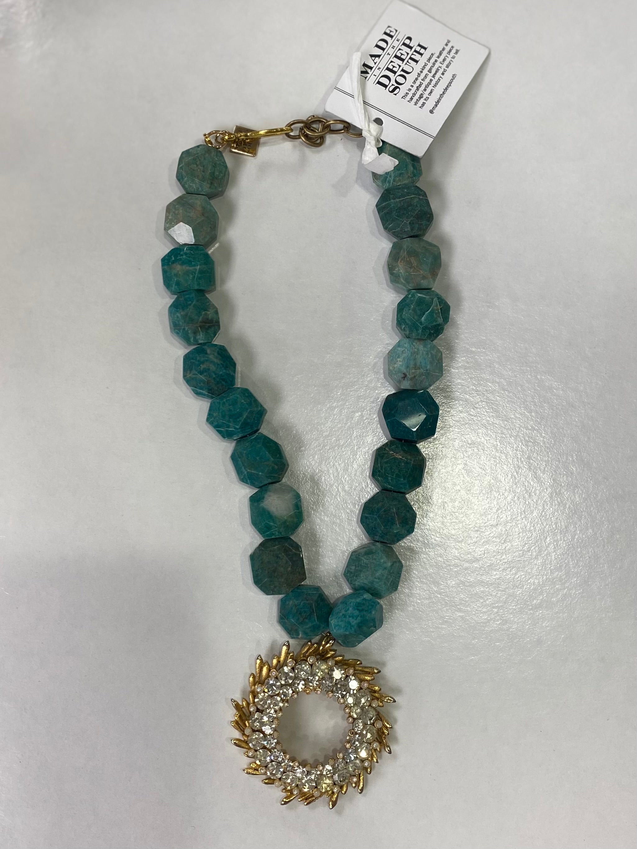 Teal Bead Necklace