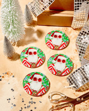 Tart by Taylor Swanky Santa Coasters - Set of 4