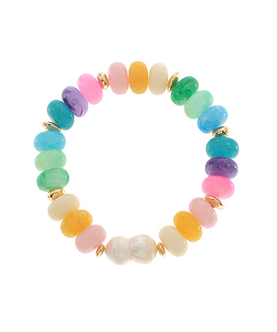 Pearl Accent Multi Bead Bracelet