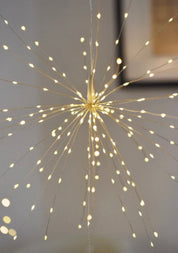 LED Hanging Starburst  Large / Silver