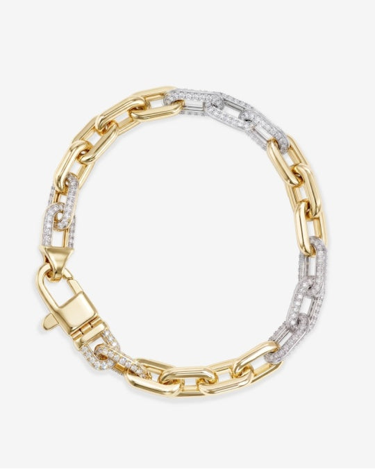 Micro Frankie Pavé Chain Bracelet