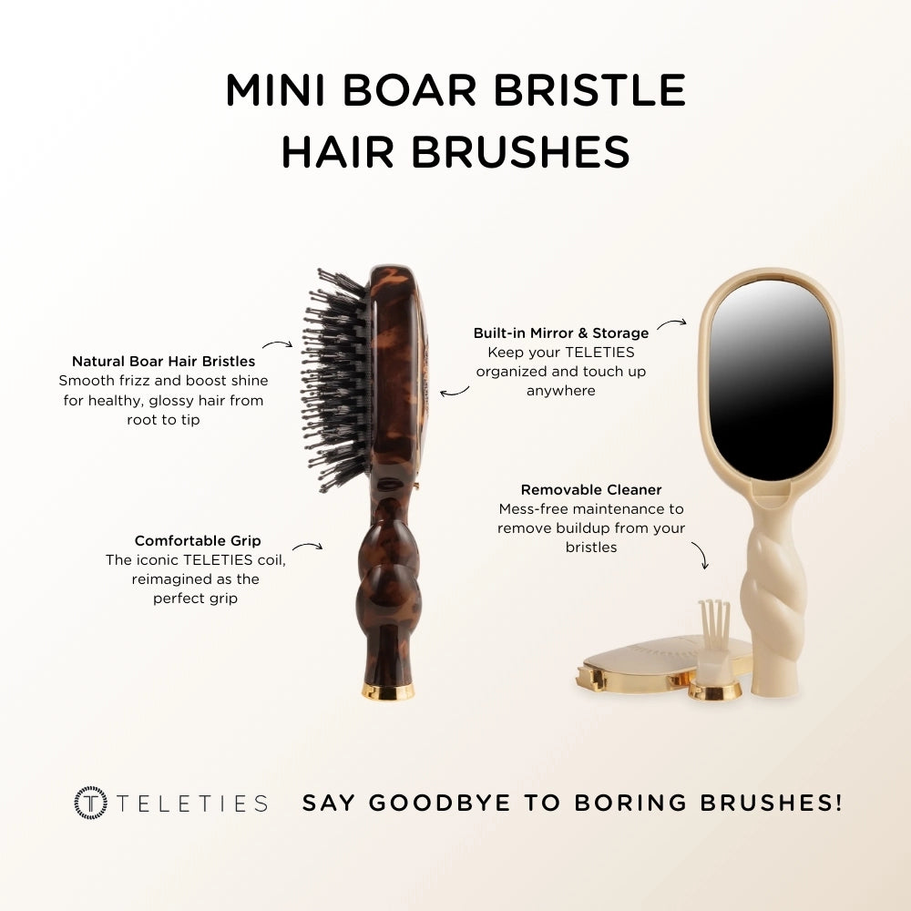 Mini Boar Brush - Tan