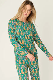 PJ Salvage Long Sleeve Top - Cheetah Bonitas Dream