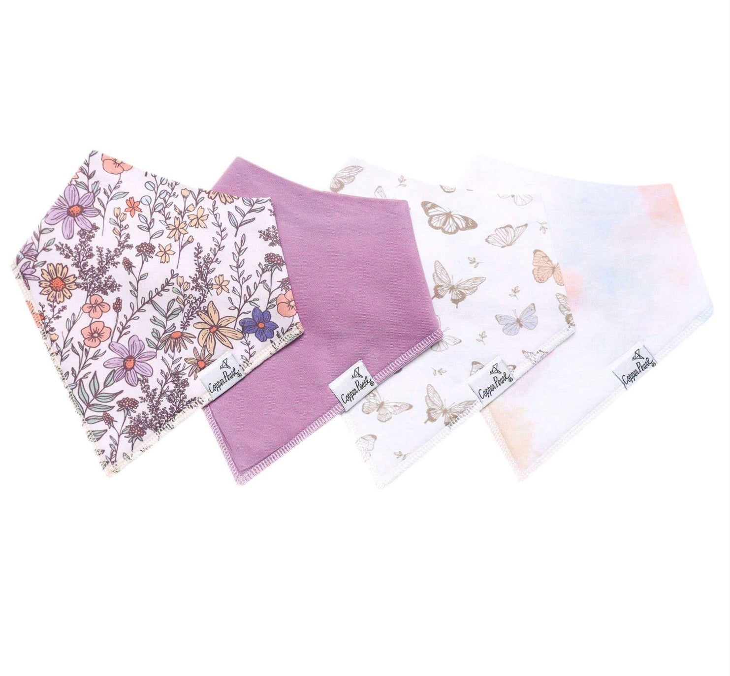Bandana Bib Set of 4- Flora