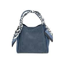Giana Suede Bag - Navy