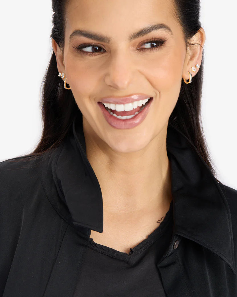 Ashley Chain Convertible Earring Mixed Metal