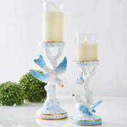 Bird On Candle Holders Set Of 2