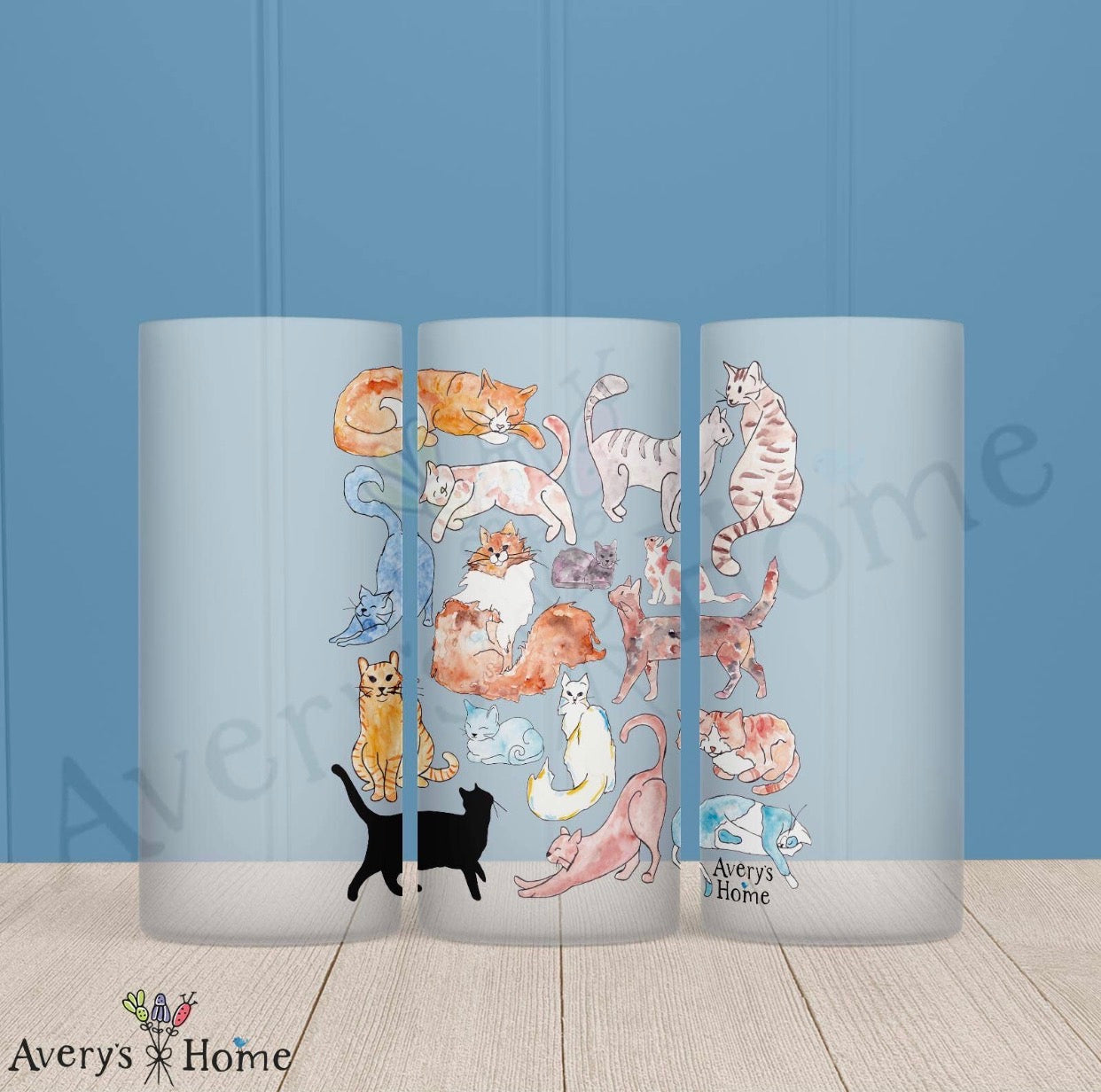 Frosted Glass / Adorable Cats