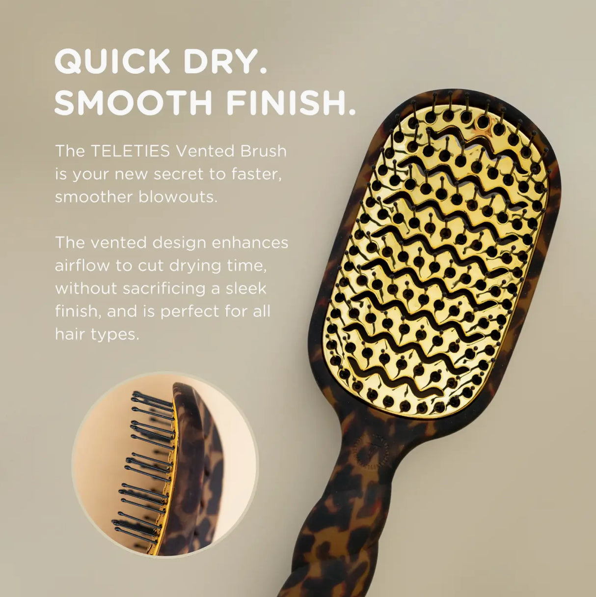 Vented Hair Brush / Tortoise