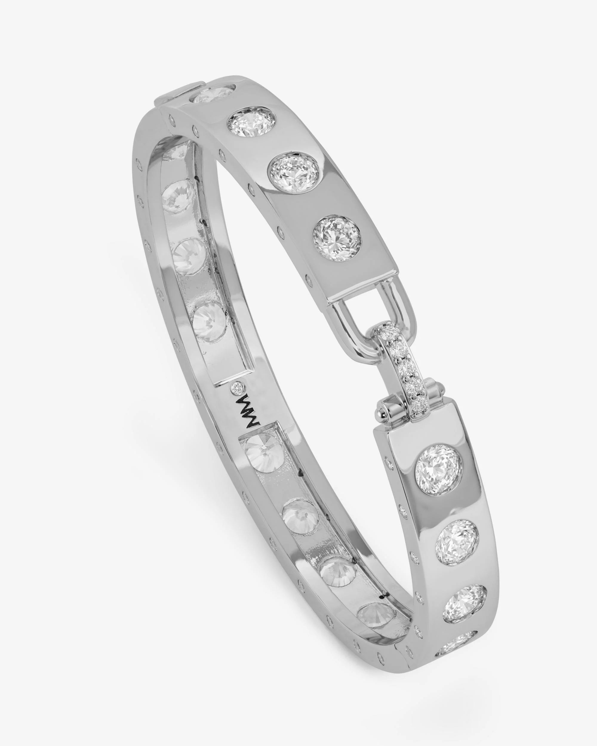 Ashley Rodeo Lock Cuff 9mm- Silver