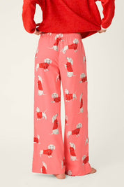 PJ Salvage- Dachshund Print Flannel Pajama Pants