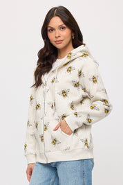 Zip Up Hoodie - Bumble Bee