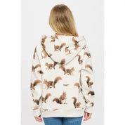 Zip Up Hoodie - Squirel