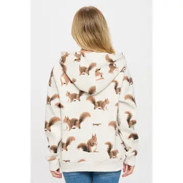 Zip Up Hoodie - Squirel
