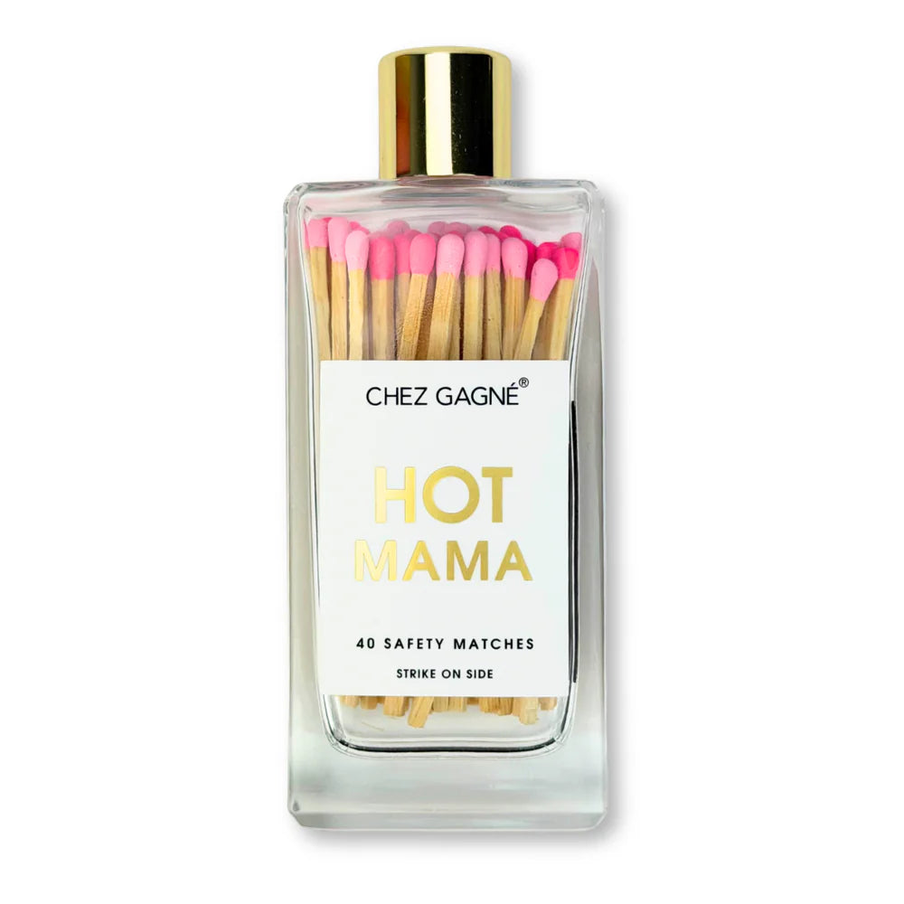 Glass Bottle Matches- Hot Mama
