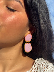 Loud Italians 05 Resin Double Dangle Statement Earring