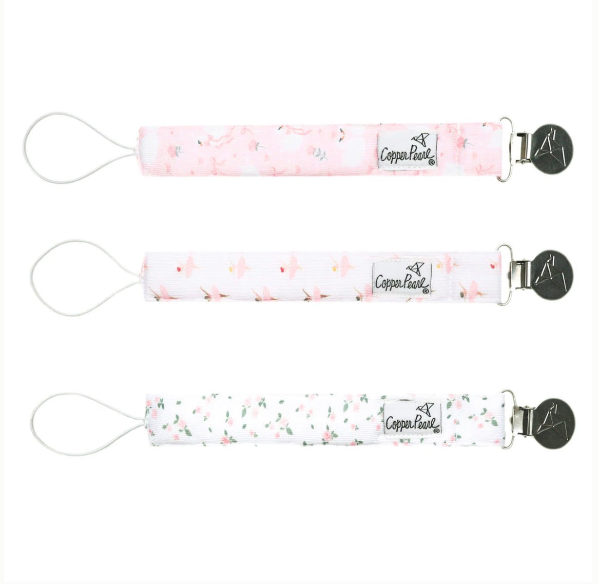 Knit Binky Clip 3 Pack- Katerina