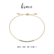 Dot & Dash Bracelet- Brave