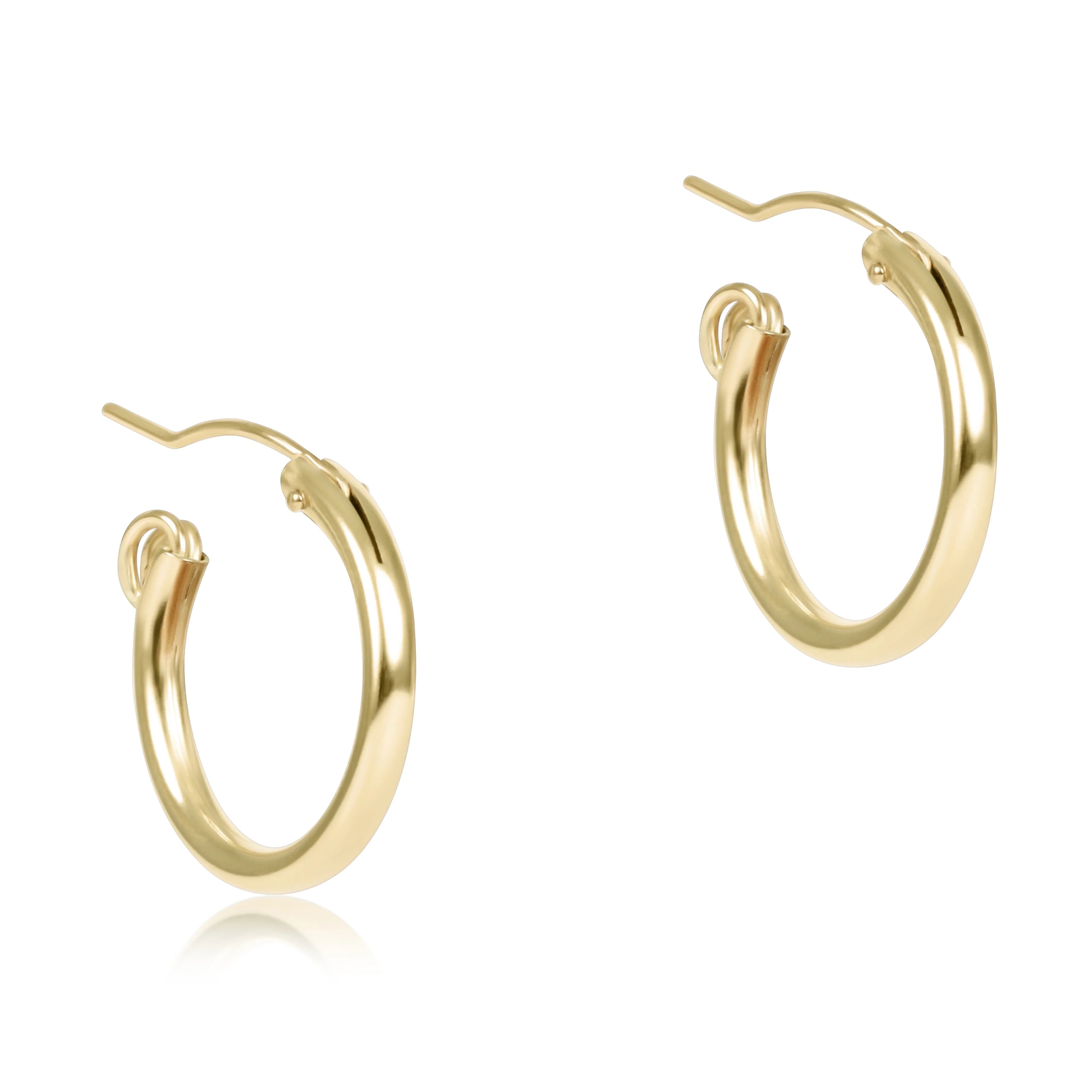 Round Gold 0.5 Hoop - Smooth