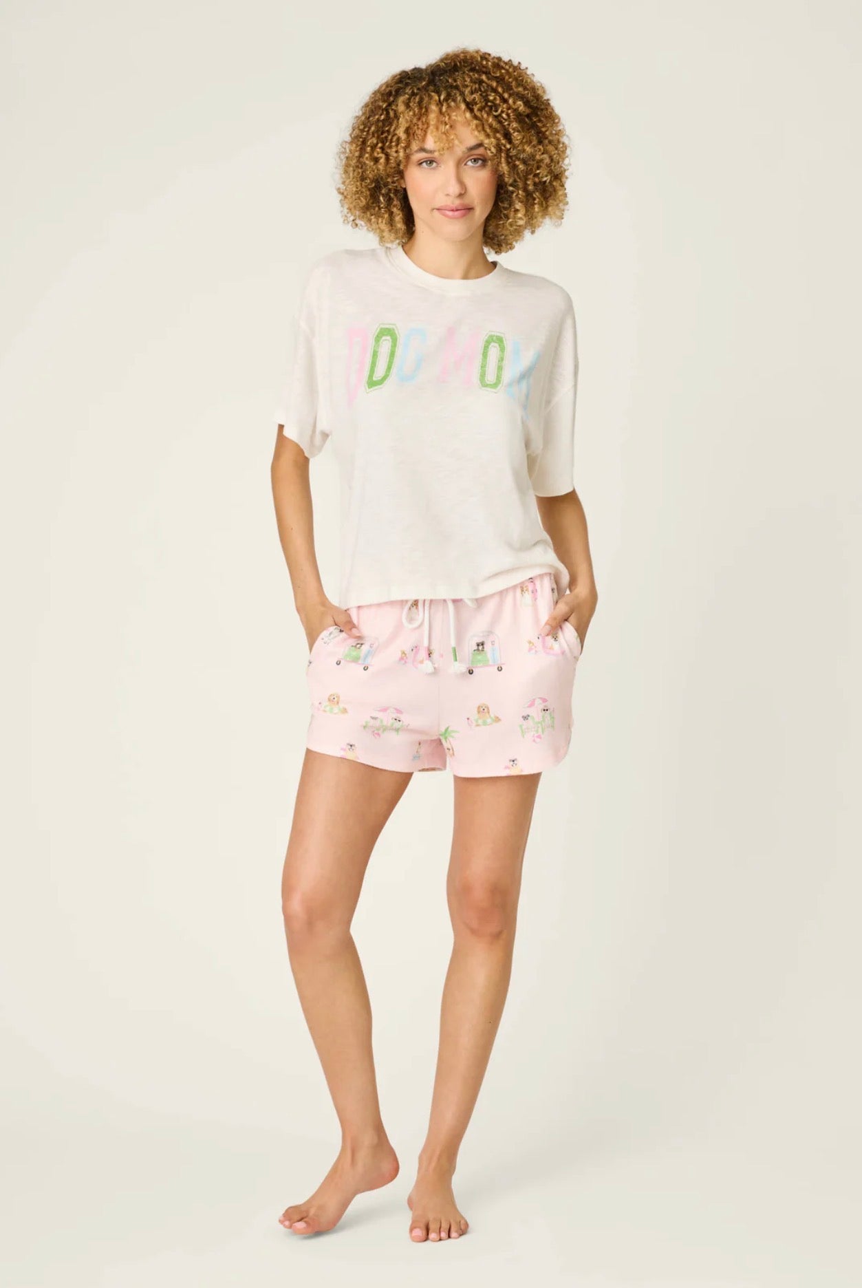 Pupcation Palms Sunnies & Sunshine PJ Shorts