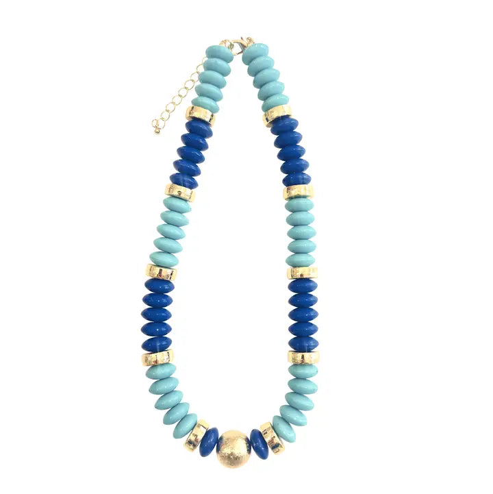 Tobie Beaded Necklace - Blue