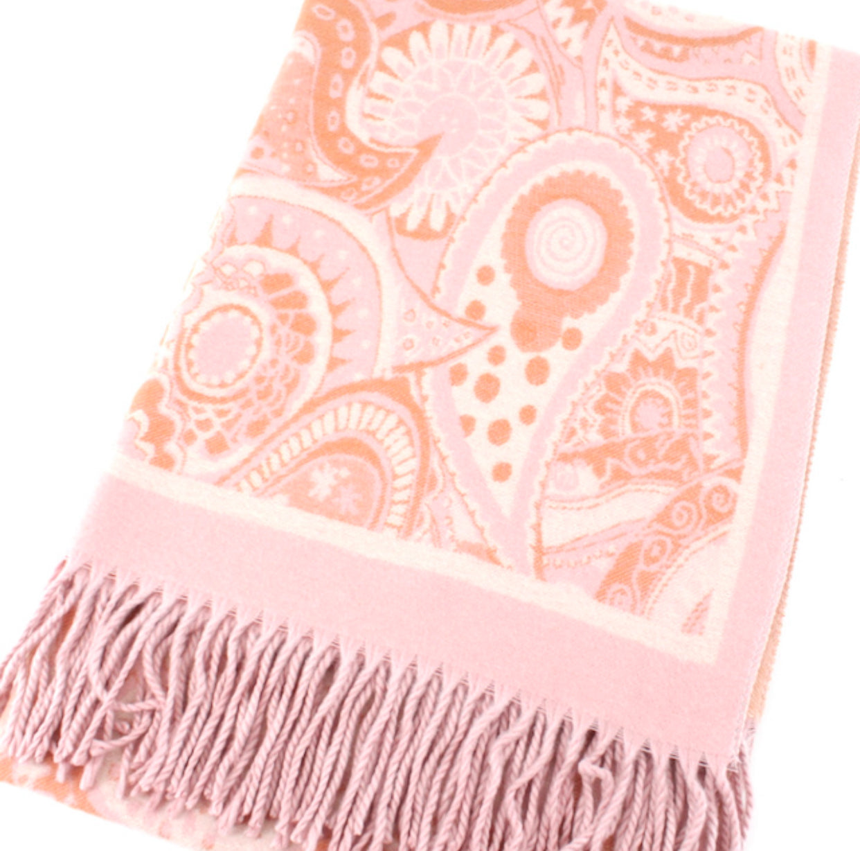 Scarf Paisley Dots / Pink