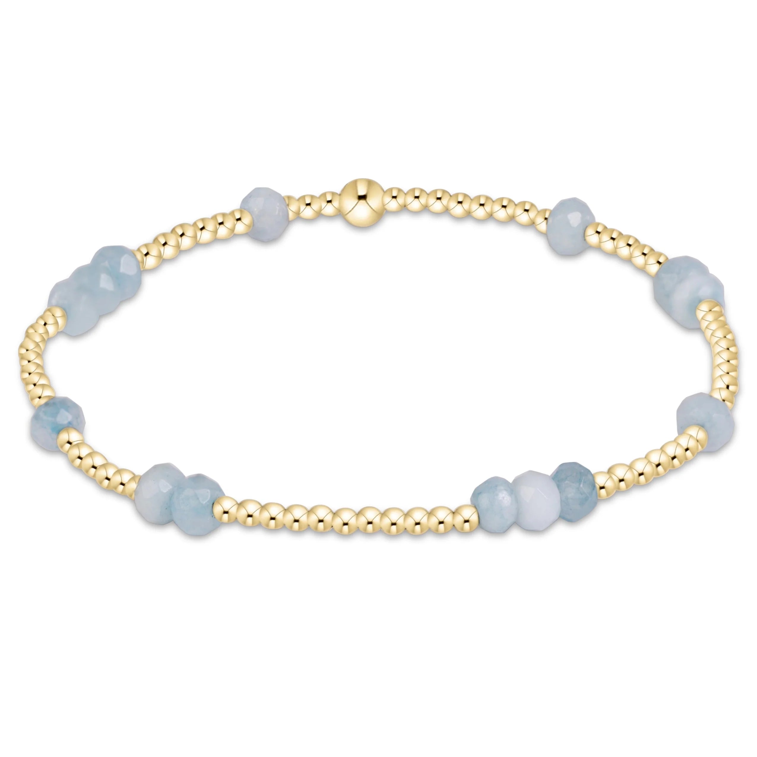 Extends Hope Unwritten Gemstone 4mm Bracelet - Aquamarine
