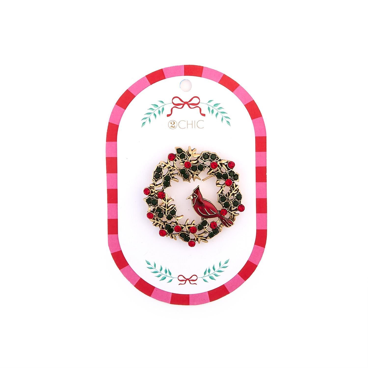 Holiday Brooch - Crystal Assorted