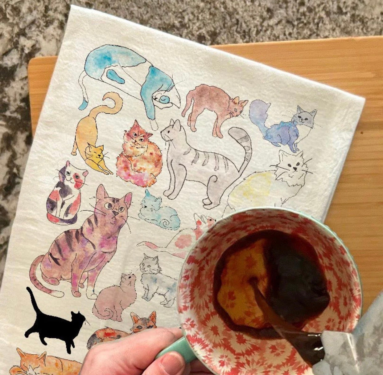 Kitchen Towel / Adorable Cats