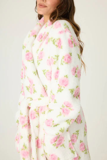 PJ Salvage Luxe Let's Get Cozy Floral Robe