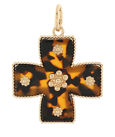 Docorated Cross Pendant- Large