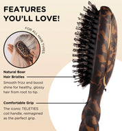Boar Bristle Hair Brush / Tortoise