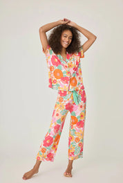 PJ Salvage Whimsy Floral Cropped PJ Set