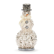 Mercury Glass Sparkle Lit Snowman Figure