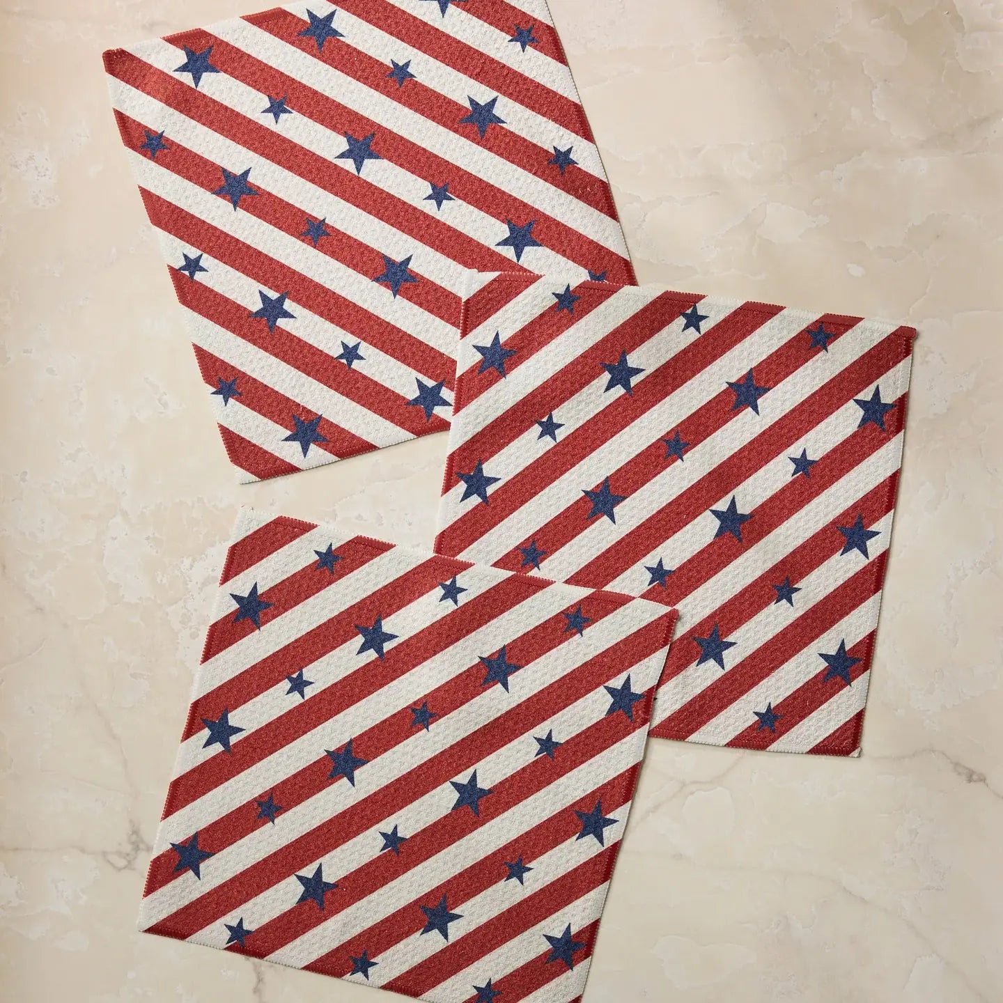 Dishcloth Set - Patriotic Stripe