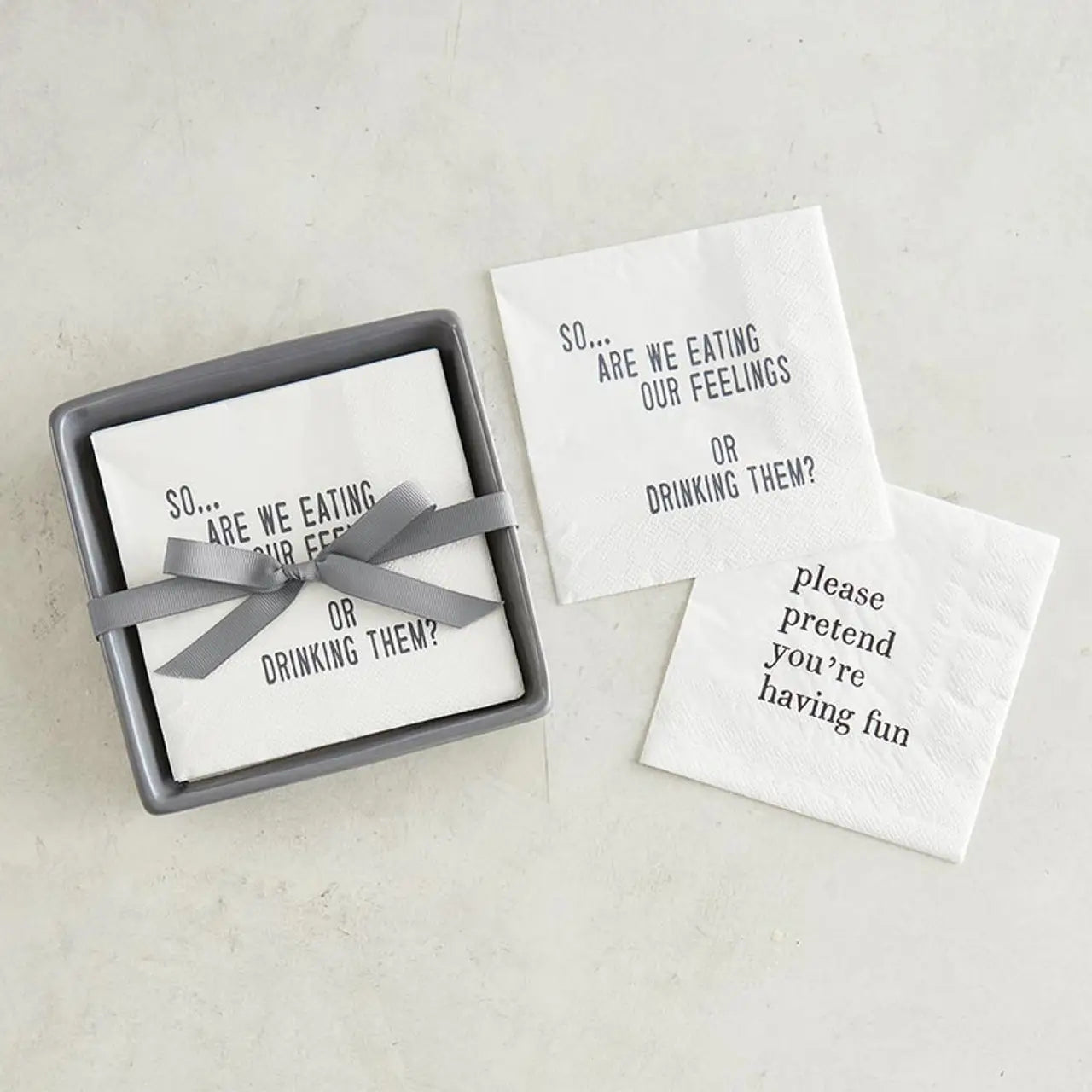 Cocktail Napkins- Please Pretend